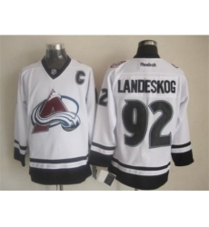 NHL Colorado Avalanche #92 Gabriel Landeskog white-black jerseys NHL Colorado Avalanche #92 Gabriel Landeskog white-black jerseys