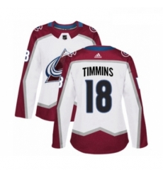 Womens Adidas Colorado Avalanche 18 Conor Timmins Authentic White Away NHL Jersey Womens Adidas Colorado Avalanche 18 Conor Timmins Authentic White Away NHL Jersey
