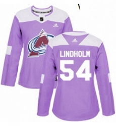 Womens Adidas Colorado Avalanche 54 Anton Lindholm Authentic Purple Fights Cancer Practice NHL Jersey Womens Adidas Colorado Avalanche 54 Anton Lindholm Authentic Purple Fights Cancer Practice NHL Jersey
