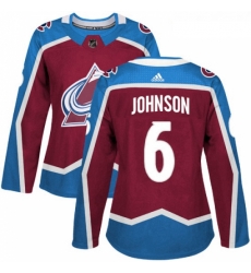 Womens Adidas Colorado Avalanche 6 Erik Johnson Premier Burgundy Red Home NHL Jersey Womens Adidas Colorado Avalanche 6 Erik Johnson Premier Burgundy Red Home NHL Jersey