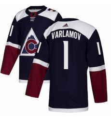 Youth Adidas Colorado Avalanche 1 Semyon Varlamov Authentic Navy Blue Alternate NHL Jersey Youth Adidas Colorado Avalanche 1 Semyon Varlamov Authentic Navy Blue Alternate NHL Jersey