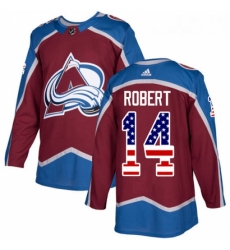 Youth Adidas Colorado Avalanche 14 Rene Robert Authentic Burgundy Red USA Flag Fashion NHL Jersey Youth Adidas Colorado Avalanche 14 Rene Robert Authentic Burgundy Red USA Flag Fashion NHL Jersey