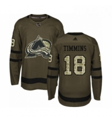 Youth Adidas Colorado Avalanche 18 Conor Timmins Authentic Green Salute to Service NHL Jersey Youth Adidas Colorado Avalanche 18 Conor Timmins Authentic Green Salute to Service NHL Jersey