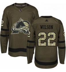 Youth Adidas Colorado Avalanche 22 Colin Wilson Authentic Green Salute to Service NHL Jersey Youth Adidas Colorado Avalanche 22 Colin Wilson Authentic Green Salute to Service NHL Jersey