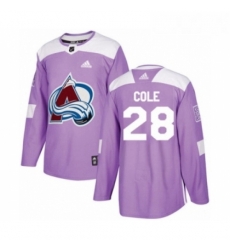 Youth Adidas Colorado Avalanche 28 Ian Cole Authentic Purple Fights Cancer Practice NHL Jersey Youth Adidas Colorado Avalanche 28 Ian Cole Authentic Purple Fights Cancer Practice NHL Jersey