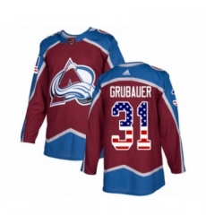 Youth Adidas Colorado Avalanche 31 Philipp Grubauer Authentic Burgundy Red USA Flag Fashion NHL Jersey Youth Adidas Colorado Avalanche 31 Philipp Grubauer Authentic Burgundy Red USA Flag Fashion NHL Jersey