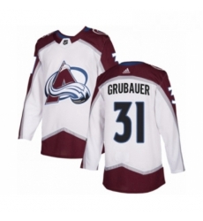 Youth Adidas Colorado Avalanche 31 Philipp Grubauer Authentic White Away NHL Jersey Youth Adidas Colorado Avalanche 31 Philipp Grubauer Authentic White Away NHL Jersey