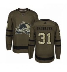 Youth Adidas Colorado Avalanche 31 Philipp Grubauer Premier Green Salute to Service NHL Jersey Youth Adidas Colorado Avalanche 31 Philipp Grubauer Premier Green Salute to Service NHL Jersey