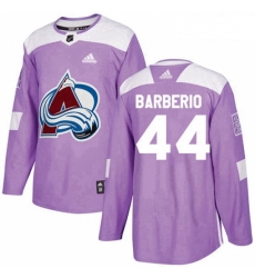 Youth Adidas Colorado Avalanche 44 Mark Barberio Authentic Purple Fights Cancer Practice NHL Jersey Youth Adidas Colorado Avalanche 44 Mark Barberio Authentic Purple Fights Cancer Practice NHL Jersey