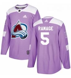 Youth Adidas Colorado Avalanche 5 Rob Ramage Authentic Purple Fights Cancer Practice NHL Jersey Youth Adidas Colorado Avalanche 5 Rob Ramage Authentic Purple Fights Cancer Practice NHL Jersey