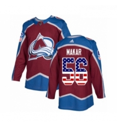 Youth Adidas Colorado Avalanche 56 Cale Makar Authentic Burgundy Red USA Flag Fashion NHL Jersey Youth Adidas Colorado Avalanche 56 Cale Makar Authentic Burgundy Red USA Flag Fashion NHL Jersey