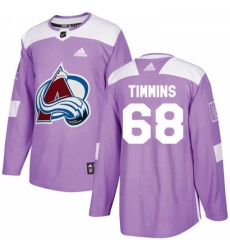 Youth Adidas Colorado Avalanche 68 Conor Timmins Authentic Purple Fights Cancer Practice NHL Jersey Youth Adidas Colorado Avalanche 68 Conor Timmins Authentic Purple Fights Cancer Practice NHL Jersey