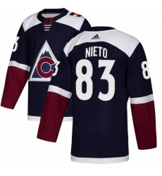 Youth Adidas Colorado Avalanche 83 Matt Nieto Authentic Navy Blue Alternate NHL Jersey Youth Adidas Colorado Avalanche 83 Matt Nieto Authentic Navy Blue Alternate NHL Jersey