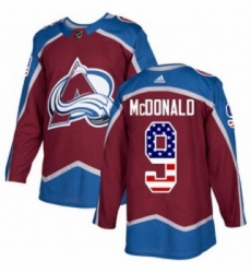 Youth Adidas Colorado Avalanche 9 Lanny McDonald Authentic Burgundy Red USA Flag Fashion NHL Jersey Youth Adidas Colorado Avalanche 9 Lanny McDonald Authentic Burgundy Red USA Flag Fashion NHL Jersey