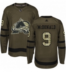 Youth Adidas Colorado Avalanche 9 Lanny McDonald Premier Green Salute to Service NHL Jersey Youth Adidas Colorado Avalanche 9 Lanny McDonald Premier Green Salute to Service NHL Jersey
