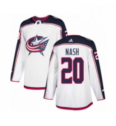 Mens Adidas Columbus Blue Jackets 20 Riley Nash Authentic White Away NHL Jersey Mens Adidas Columbus Blue Jackets 20 Riley Nash Authentic White Away NHL Jersey