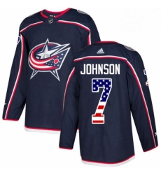 Mens Adidas Columbus Blue Jackets 7 Jack Johnson Authentic Navy Blue USA Flag Fashion NHL Jersey Mens Adidas Columbus Blue Jackets 7 Jack Johnson Authentic Navy Blue USA Flag Fashion NHL Jersey