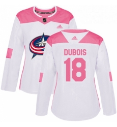 Womens Adidas Columbus Blue Jackets 18 Pierre Luc Dubois Authentic WhitePink Fashion NHL Jersey Womens Adidas Columbus Blue Jackets 18 Pierre Luc Dubois Authentic WhitePink Fashion NHL Jersey