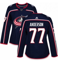 Womens Adidas Columbus Blue Jackets 77 Josh Anderson Premier Navy Blue Home NHL Jersey Womens Adidas Columbus Blue Jackets 77 Josh Anderson Premier Navy Blue Home NHL Jersey