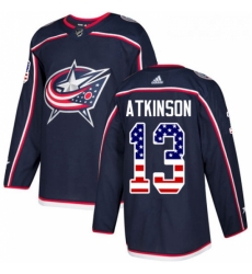 Youth Adidas Columbus Blue Jackets 13 Cam Atkinson Authentic Navy Blue USA Flag Fashion NHL Jersey Youth Adidas Columbus Blue Jackets 13 Cam Atkinson Authentic Navy Blue USA Flag Fashion NHL Jersey