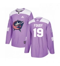 Youth Adidas Columbus Blue Jackets 19 Liam Foudy Authentic Purple Fights Cancer Practice NHL Jersey Youth Adidas Columbus Blue Jackets 19 Liam Foudy Authentic Purple Fights Cancer Practice NHL Jersey