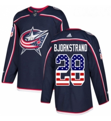 Youth Adidas Columbus Blue Jackets 28 Oliver Bjorkstrand Authentic Navy Blue USA Flag Fashion NHL Jersey Youth Adidas Columbus Blue Jackets 28 Oliver Bjorkstrand Authentic Navy Blue USA Flag Fashion NHL Jersey