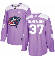 Youth Adidas Columbus Blue Jackets 37 Markus Hannikainen Authentic Purple Fights Cancer Practice NHL Jersey Youth Adidas Columbus Blue Jackets 37 Markus Hannikainen Authentic Purple Fights Cancer Practice NHL Jersey