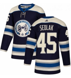 Youth Adidas Columbus Blue Jackets 45 Lukas Sedlak Authentic Navy Blue Alternate NHL Jersey Youth Adidas Columbus Blue Jackets 45 Lukas Sedlak Authentic Navy Blue Alternate NHL Jersey