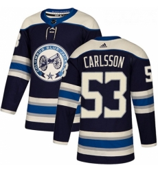 Youth Adidas Columbus Blue Jackets 53 Gabriel Carlsson Authentic Navy Blue Alternate NHL Jersey Youth Adidas Columbus Blue Jackets 53 Gabriel Carlsson Authentic Navy Blue Alternate NHL Jersey