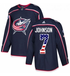 Youth Adidas Columbus Blue Jackets 7 Jack Johnson Authentic Navy Blue USA Flag Fashion NHL Jersey Youth Adidas Columbus Blue Jackets 7 Jack Johnson Authentic Navy Blue USA Flag Fashion NHL Jersey