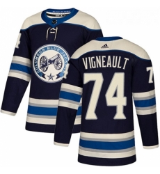 Youth Adidas Columbus Blue Jackets 74 Sam Vigneault Authentic Navy Blue Alternate NHL Jersey Youth Adidas Columbus Blue Jackets 74 Sam Vigneault Authentic Navy Blue Alternate NHL Jersey