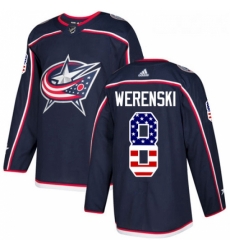 Youth Adidas Columbus Blue Jackets 8 Zach Werenski Authentic Navy Blue USA Flag Fashion NHL Jersey Youth Adidas Columbus Blue Jackets 8 Zach Werenski Authentic Navy Blue USA Flag Fashion NHL Jersey