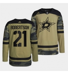 Men Dallas Stars 21 Jason Robertson 2022 Camo Military Appreciation Night Stitched jersey Men Dallas Stars 21 Jason Robertson 2022 Camo Military Appreciation Night Stitched jersey