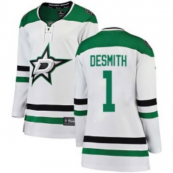 Men Dallas Stars Casey DeSmith #1 Hockey Stitched NHL Jersey White