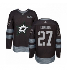 Mens Adidas Dallas Stars 27 Erik Condra Authentic Black 1917 2017 100th Anniversary NHL Jersey Mens Adidas Dallas Stars 27 Erik Condra Authentic Black 1917 2017 100th Anniversary NHL Jersey