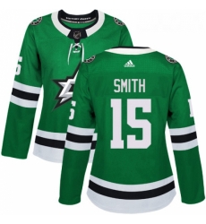 Womens Adidas Dallas Stars 15 Bobby Smith Premier Green Home NHL Jersey Womens Adidas Dallas Stars 15 Bobby Smith Premier Green Home NHL Jersey
