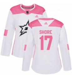 Womens Adidas Dallas Stars 17 Devin Shore Authentic WhitePink Fashion NHL Jersey Womens Adidas Dallas Stars 17 Devin Shore Authentic WhitePink Fashion NHL Jersey