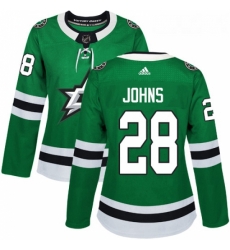 Womens Adidas Dallas Stars 28 Stephen Johns Premier Green Home NHL Jersey Womens Adidas Dallas Stars 28 Stephen Johns Premier Green Home NHL Jersey