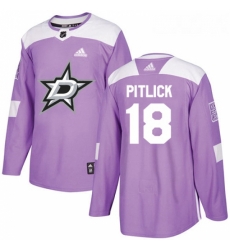 Youth Adidas Dallas Stars 18 Tyler Pitlick Authentic Purple Fights Cancer Practice NHL Jersey Youth Adidas Dallas Stars 18 Tyler Pitlick Authentic Purple Fights Cancer Practice NHL Jersey