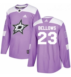 Youth Adidas Dallas Stars 23 Brian Bellows Authentic Purple Fights Cancer Practice NHL Jersey Youth Adidas Dallas Stars 23 Brian Bellows Authentic Purple Fights Cancer Practice NHL Jersey