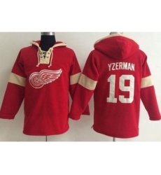 Detroit Red Wings 19 Steve Yzerman Red Pullover NHL Hoodie Detroit Red Wings 19 Steve Yzerman Red Pullover NHL Hoodie