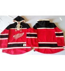 Detroit Red Wings Blank Red Sawyer Hooded Sweatshirt Stitched NHL Jersey Detroit Red Wings Blank Red Sawyer Hooded Sweatshirt Stitched NHL Jersey