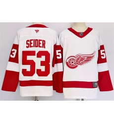 Men Detroit Red Wings 53 Moritz Seider White 2024 25 Stitched Jersey Men Detroit Red Wings 53 Moritz Seider White 2024 25 Stitched Jersey