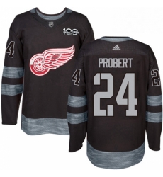 Mens Adidas Detroit Red Wings 24 Bob Probert Premier Black 1917 2017 100th Anniversary NHL Jersey Mens Adidas Detroit Red Wings 24 Bob Probert Premier Black 1917 2017 100th Anniversary NHL Jersey