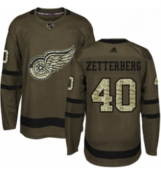 Mens Adidas Detroit Red Wings 40 Henrik Zetterberg Authentic Green Salute to Service NHL Jersey Mens Adidas Detroit Red Wings 40 Henrik Zetterberg Authentic Green Salute to Service NHL Jersey