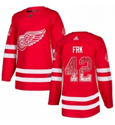 Mens Adidas Detroit Red Wings 42 Martin Frk Authentic Red Drift Fashion NHL Jersey Mens Adidas Detroit Red Wings 42 Martin Frk Authentic Red Drift Fashion NHL Jersey