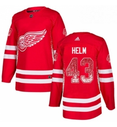 Mens Adidas Detroit Red Wings 43 Darren Helm Authentic Red Drift Fashion NHL Jersey Mens Adidas Detroit Red Wings 43 Darren Helm Authentic Red Drift Fashion NHL Jersey
