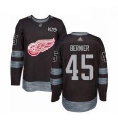 Mens Adidas Detroit Red Wings 45 Jonathan Bernier Authentic Black 1917 2017 100th Anniversary NHL Jersey Mens Adidas Detroit Red Wings 45 Jonathan Bernier Authentic Black 1917 2017 100th Anniversary NHL Jersey
