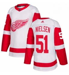 Mens Adidas Detroit Red Wings 51 Frans Nielsen Authentic White Away NHL Jersey Mens Adidas Detroit Red Wings 51 Frans Nielsen Authentic White Away NHL Jersey