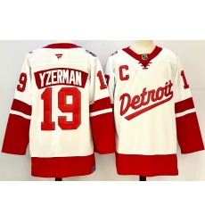 Men's Detroit Red Wings #19 Steve Yzerman White Stitched Fanatics Jersey Men's Detroit Red Wings #19 Steve Yzerman White Stitched Fanatics Jersey
